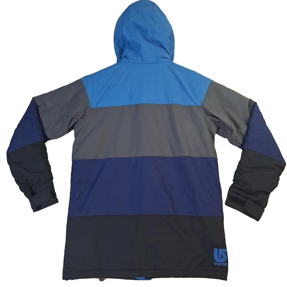 Burton Jacket Boys Large 14/16 Blue Gray Dryride Insulated Hooded Snowboard Ski - Image 2 of 4