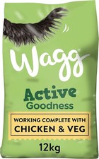 Wagg Active Goodness Complete Dry Adult Dog Food Chicken & Veg 12kg 1.42 per kilo