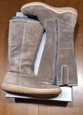 Women Ecco Boots Brown Suede 39 #3S2I