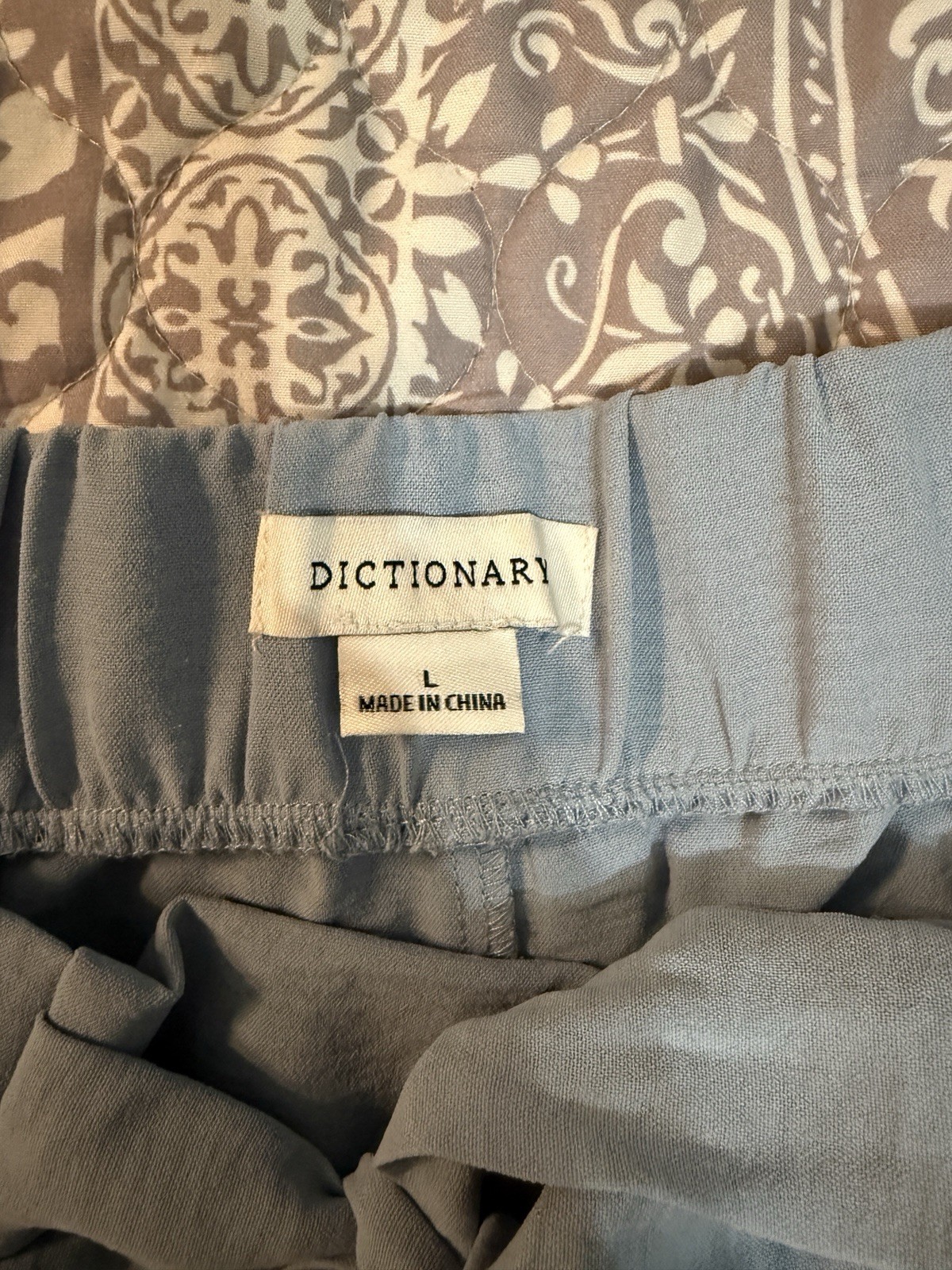 Dictionary Women’s Polyester Light Blue Elastic W… - image 3