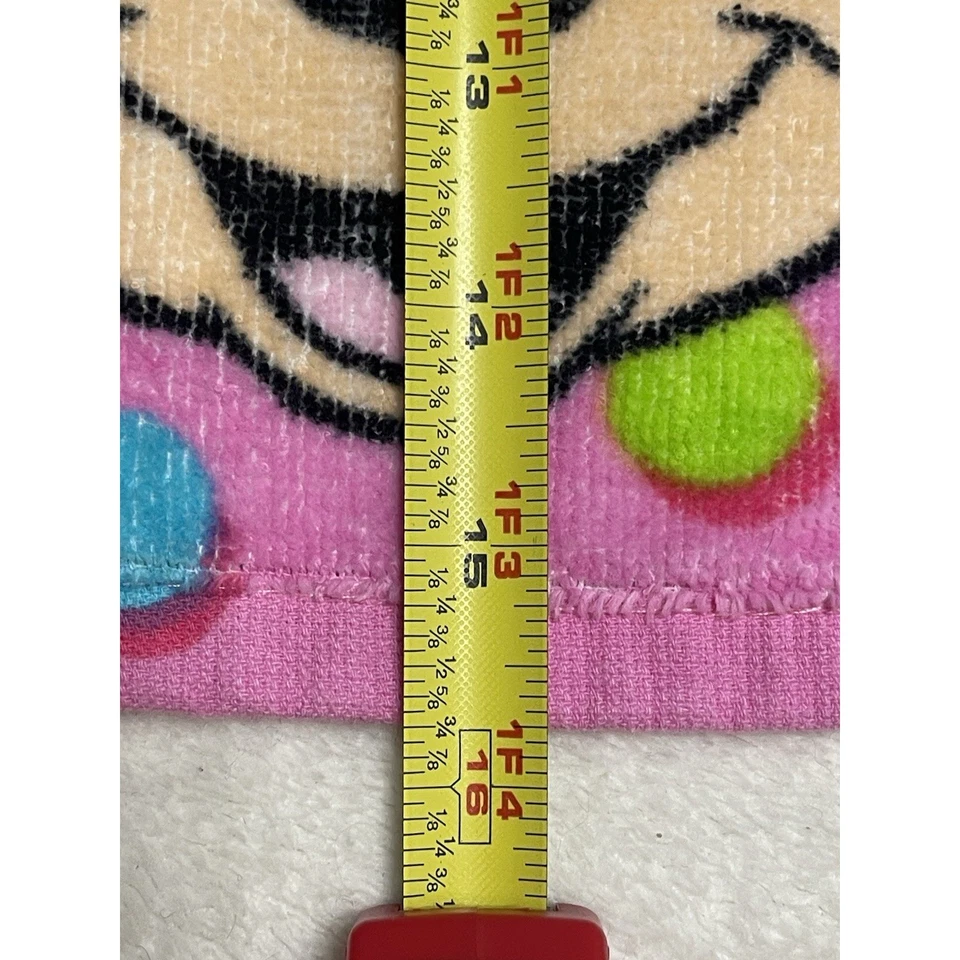 Babero Toalla Minnie Mouse Disney Bebé Rosa Sobre la Cabeza Foto 4 de 4