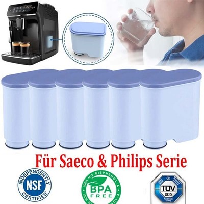 6x Wasserfilter für Philips Aqua Clean Filter und Saeco Kaffeevollautomat TÜV DE