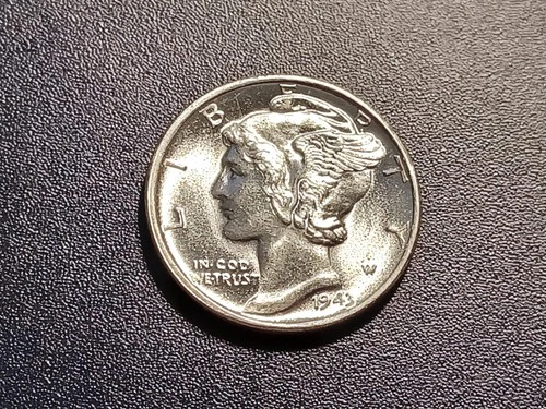 Gem BU++  FSB 1943-D Mercury Dime