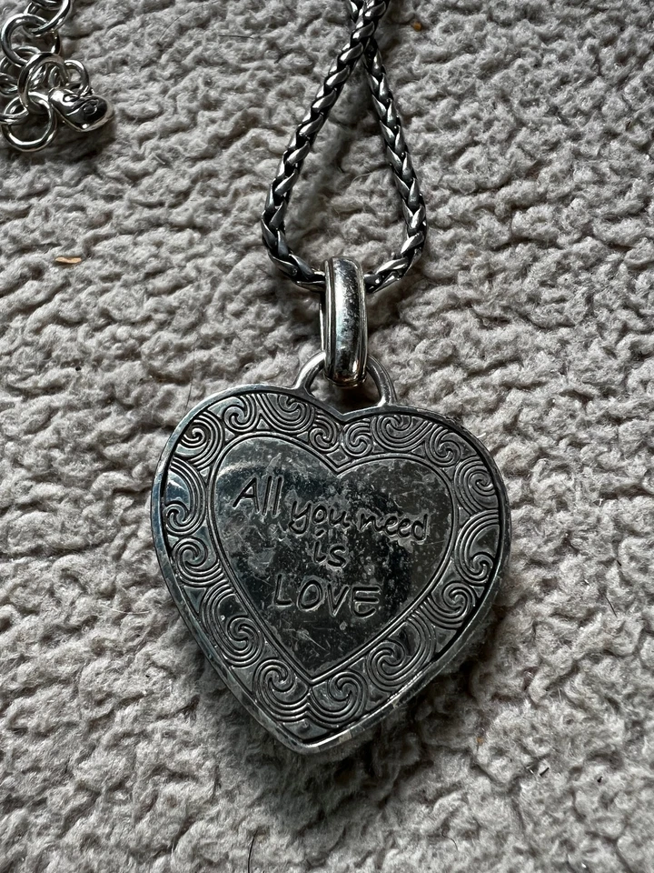 COLLAR CORAZÓN CRISTAL SWAROVSKI BRIGHTON VIAJE TONOS BAYAS ROJAS ✨VTG Foto 4 de 4