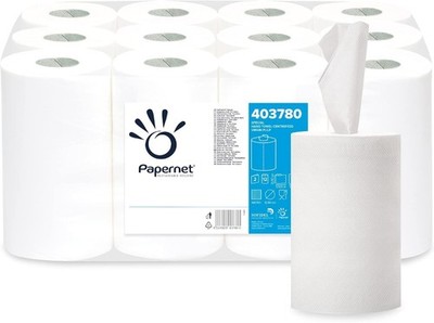 Papernet - Papierhandtuchrolle mit Zentralextraktion (403780), 1 Packung mit 12