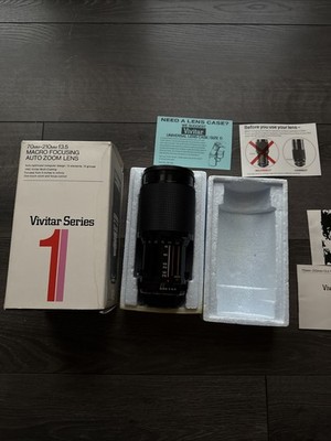 Vivitar Series 1 70-210mm f/3.5 Macro Focusing Auto Soon Lens