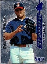 1997 Pinnacle Select #194 Jaret Wright Rookie Card Etched Foil. rookie card picture