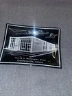 Vtg. MCM Glass Tray Trinket Dish Advertising Ladoga IN Federal Savings & Loan