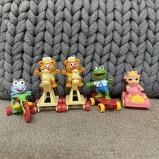 Vintage 1986 Muppet Babies McDonald's Toys Complete Set Of 4 with Vehicles