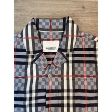 Burberry Boy's Herbie Button-Down Shirt Light Blue Check Size 6T