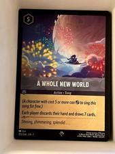A Whole New World 195/204 Super Rare The First Chapter Lorcana Near Mint