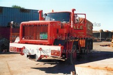 LKW Foto Faun Schwerlast Zugmaschine rot A.L.E. ABNORMAL LOAD ENGINEERING #o7at