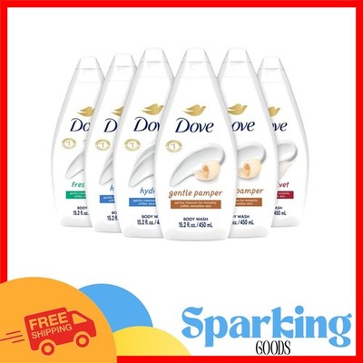 Nourishing Body Wash Set - Hydrate, Pamper & Refresh - 6 x 15.2 Oz Bottles