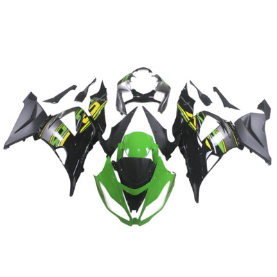 Green Black Fairing Kit for Kawasaki Ninja ZX6R 2013 14-2018 Injection Bodywork