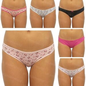 5 paires mesdames coton mélangé mini slips femme pantalon culotte
