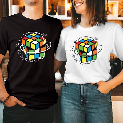 T-Shirt (146) Rubiks Würfel Welt Mathe Tag Schule Kinder Jungen Mädchen Geschenk T-Shirt