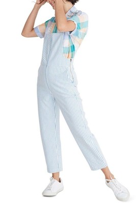 madewell tie strap overalls