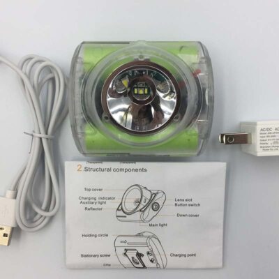 LED Outdoor Headlamp Ip68 Mining Camping Biking Diving Flash Light Head Lamp 3.6
