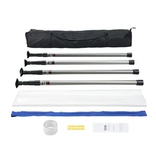 Dust Barrier Poles 12 Ft Dust Barrier System with Four Telescoping Poles
