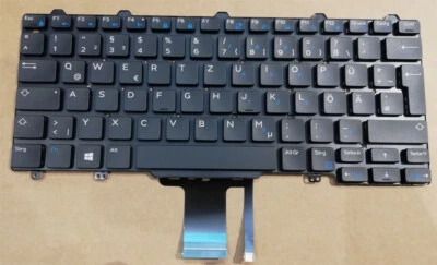 UNTERSCHIEDLICH Teclado DELL Latitude E5250 E5270 E7250 E7270 QWERTZ LED Teclado Retroiluminado 12,1"