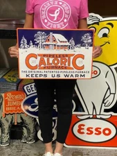 Antique Vintage Old Style Caloric Pipeless Furnace Heat Made USA