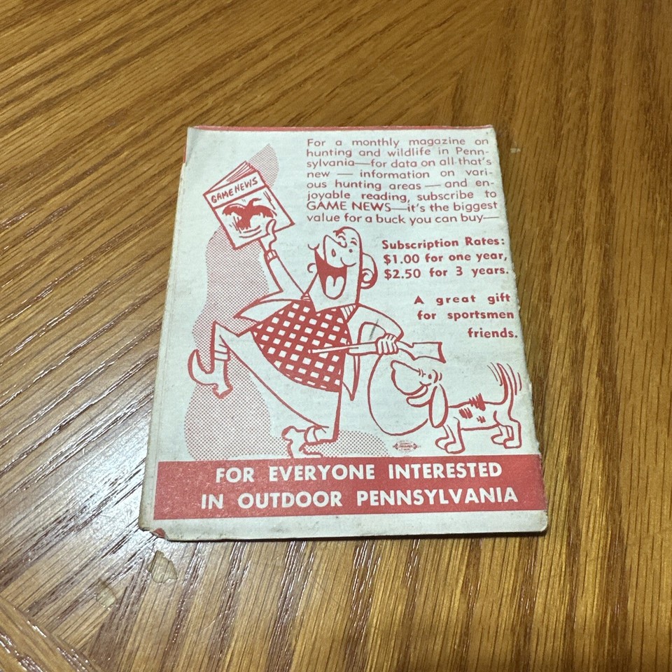 Ancien Livret De Lois : Pennsylvania Digest Of Hunting & Trapping License Regulations – 1966 – Vintage USA