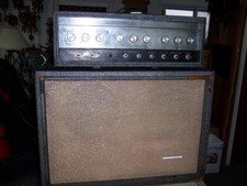  Sears Silvertone Model 1484 Twin Twelve Tube Head amp and cabinet