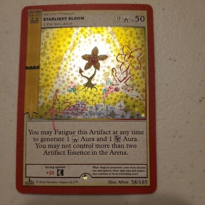 Meta Zoo 1st Edition Starlight Bloom 38/165 signed by Afton 