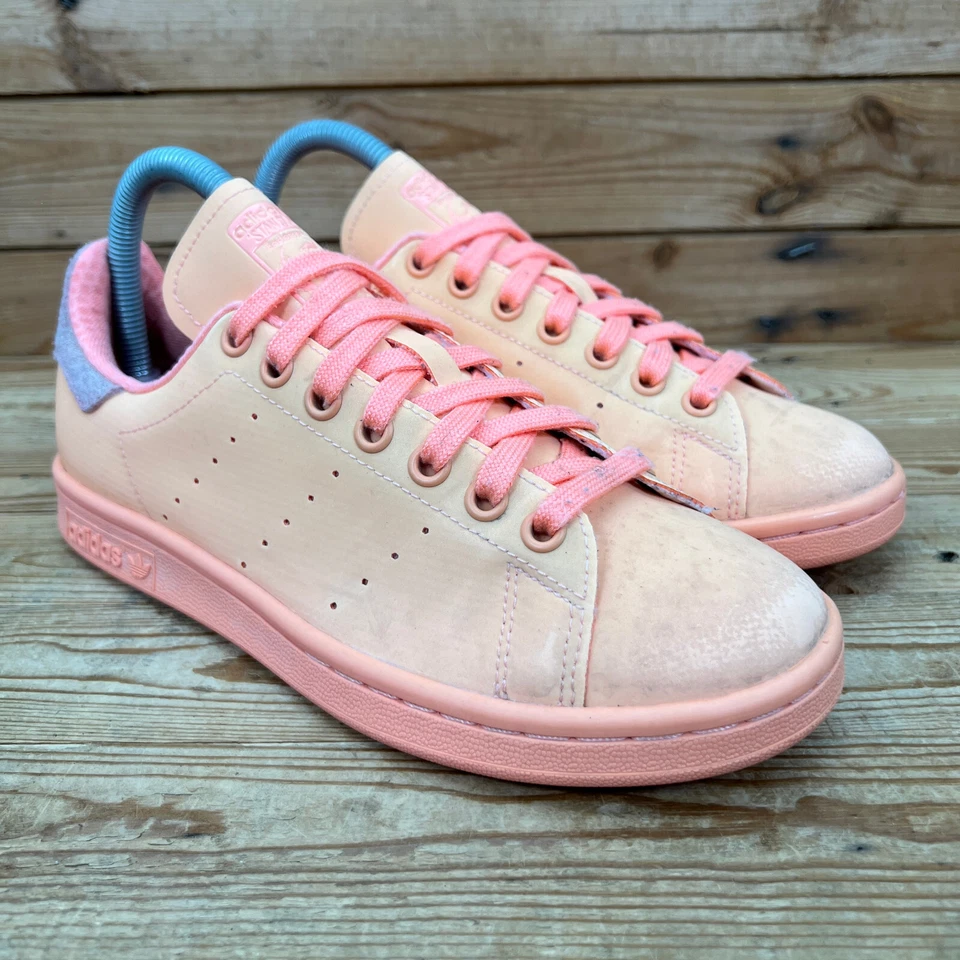 Adidas Trainers Womens UK 5 Stan Smith Adicolor Orange Sun Glow Originals Shoes - Image 3 of 4