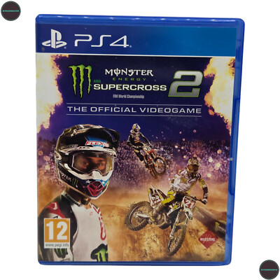 Monster Energy Supercross 2 Sony Playstation 4 PS4 Spiel CIB PAL Milestone 2019