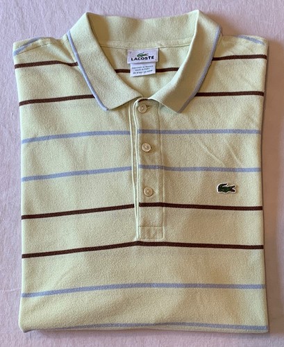 Striped Polo Shirt Alligator Sz 