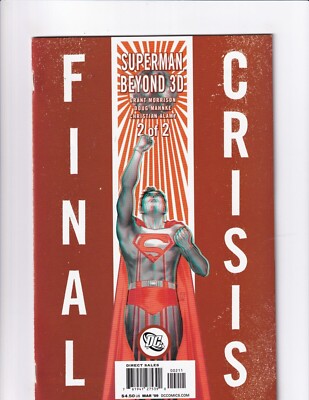 DC COMICS FINAL CRISIS SUPERMAN BEYOND 3D 2009 3D GLASSES KEY