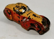 Vintage 1930s Supercharged Coupe Toy Car SUN RUBBER COMPANY of Barberton OHIO