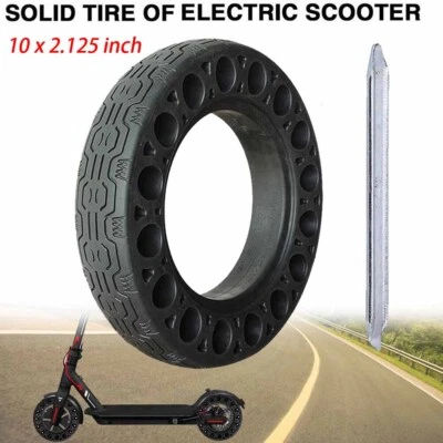 SAIKENDE-FL® 10x2.125 Elektroroller Vollgummi Reifen Scooter Pannensicher Anti-Rutsch Reifen