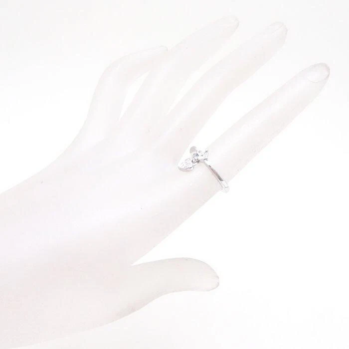 Anello A Cuore SWAROVSKI In Cristallo Misura 10.5 In Argento Placcato Gioielli - Immagine 3 di 4