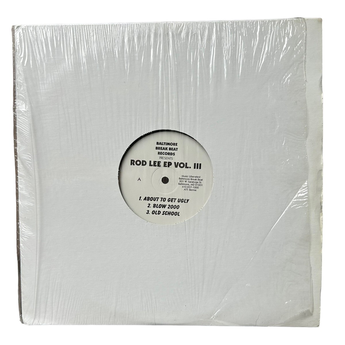 Rod Lee - Rod Lee EP Vol. III (VG+) 12” Vinyl Record EP Baltimore