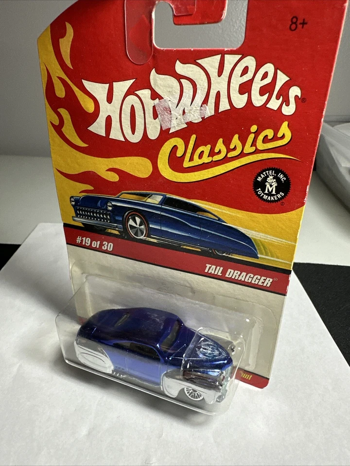 Hot Wheels “Tail Dragger” Classics Car #19 Of 30 Series 3 Blue And Silver - Image 3 of 4