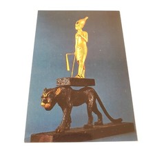 Vtg Uncirculated Egyptian Dynasty XVIII The Treasures of Tutankhamun Postcard
