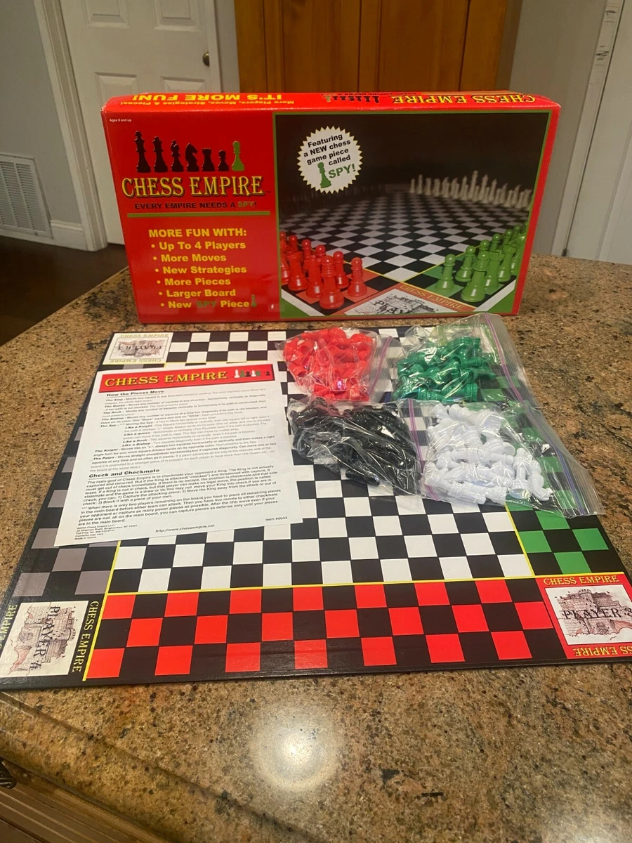 Chess Empire Board Game Complete Rare Up To 4 Players Spy Pieces Empire  Ages 8+ | eBay