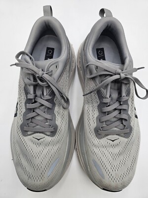 Hoka Bondi 8 Men\'s Size 10 Gray Sharkskin Running Shoes Sneakers 1123202SHMS Hoka One One Bondi 8 Gray SharkSkin Harbor Mist Running  main image 2