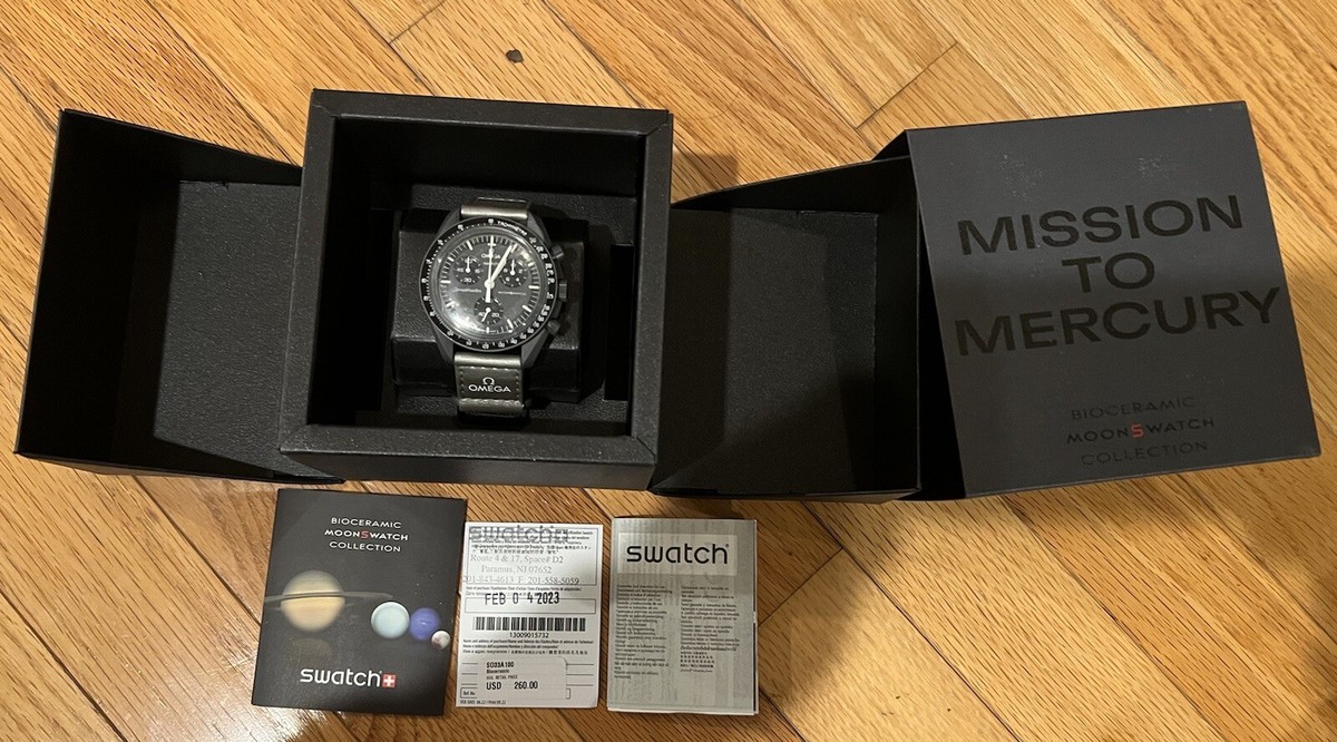 【美品】Swatch × Omega Mission to theMercury MISSION TO MERCURY - Bioceramic MoonSwatch Collection