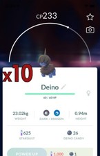 10x Deino Pokemon Bundle !! Good Chance of Lu...