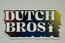 DUTCH Bros STICKER Florida GRAND Opening EXCLUSIVE Colorful RAINBOW Rare HTF!