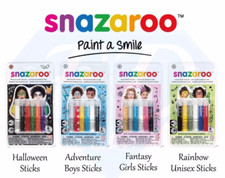 Snazaroo Face  Body Paint Sticks Halloween Boys Girls Face Paint Fancy Dress