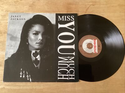 Janet Jackson   Miss You Much 12'' Single USAT663 1989 You Need Me Jam & Lewis