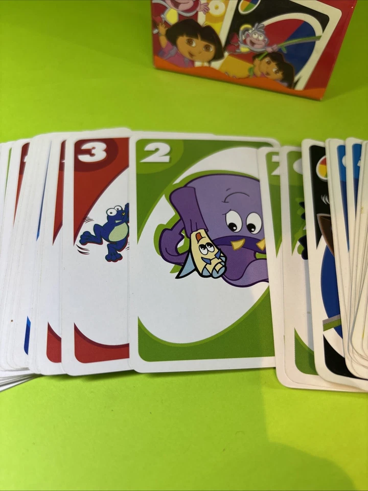 My First UNO Dora The Explorer 2002 King Size Card Game Easy To Play - Image 2 of 4