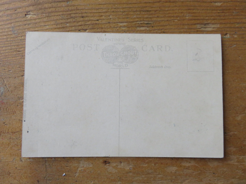 OLD ANTIQUE BRITISH KING FLAG EMPIRE VALENTINES POSTCARD - Picture 2 of 4