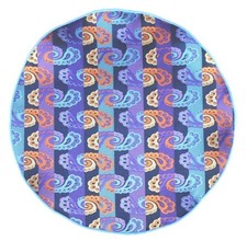 Lord R Colton Masterworks Pocket Round Portofino Navy Gold Silk - 75 Retail New