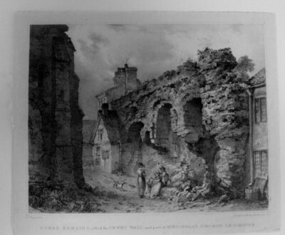 FLOWER Roman Remains Leicester called the Jewry Wall and part of St. Nicholas Ch
