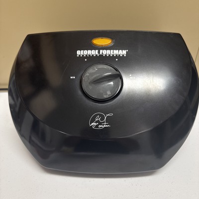 George Foreman Healthy Cooking Model GR50VB Super Champ Vari-Temp Grill - used